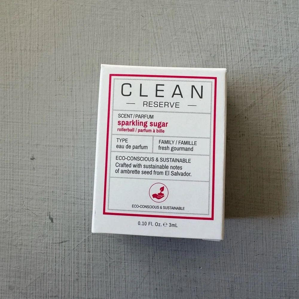 NWT CLEAN RESERVE  Sparkling Sugar EDP with Peach 3 ml